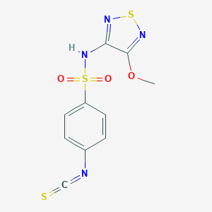 4-isothiocyanato-N-(4-methoxy-1,2,5-thiadiazol-3-yl)benzenesulfonamideͼƬ