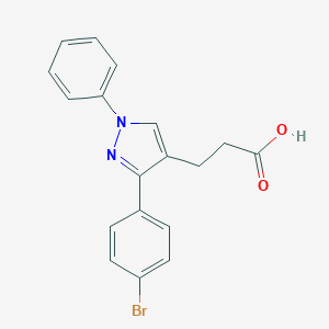 3-(4-Bromophenyl)-1-phenylpyrazole-4-propionic AcidͼƬ