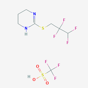 2-[(2,2,3,3-Tetrafluoropropyl)sulfanyl]-1,4,5,6-tetrahydropyrimidine Trifluoromethanesulfonic AcidͼƬ