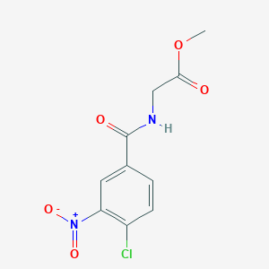 methyl 2-[(4-chloro-3-nitrophenyl)formamido]acetateͼƬ