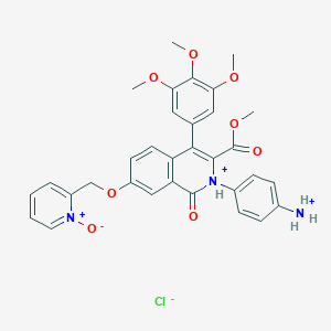 2-(4-Aminophenyl)-1,2-dihydro-7-[(1-oxido-2-pyridinyl)methoxy]-1-oxo-4-(3,4,5-trimethoxyphenyl)-3-isoquinolinecarboxylic Acid methyl Ester MonohydrochlorideͼƬ