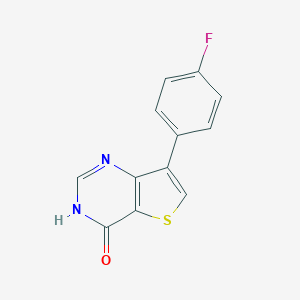 7-(4-Fluorophenyl)-3H,4H-thieno-[3,2-d]pyrimidin-4-oneͼƬ