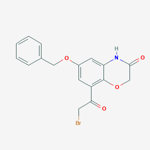 8-(Bromoacetyl)-6-(phenylmethoxy)-2H-1,4-benzoxazin-3(4H)-oneͼƬ