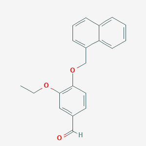 3-Ethoxy-4-(naphthalen-1-ylmethoxy)benzaldehydeͼƬ