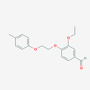 3-Ethoxy-4-[2-(4-methylphenoxy)ethoxy]benzaldehydeͼƬ