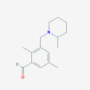 2,5-Dimethyl-3-[(2-methyl-1-piperidinyl)methyl]benzaldehydeͼƬ