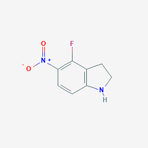 4-Fluoro-5-nitro-2,3-dihydro-1H-indoleͼƬ