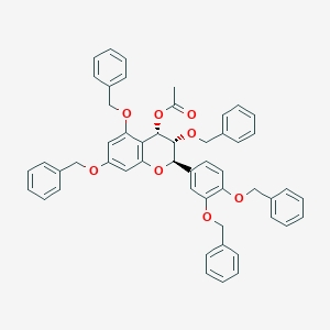 (2R,3R,4S)-2-[3,4-Bis(phenylmethoxy)phenyl]-3,4-dihydro-3,5,7-tris(phenylmethoxy)-2H-1-benzopyran-4-ol 4-AcetateͼƬ