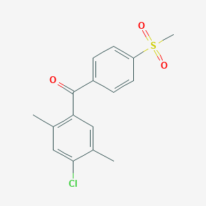 (4-Chloro-2,5-dimethyl-phenyl)-(4-methylsulfonylphenyl)methanoneͼƬ