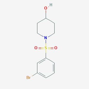 1-((3-Bromophenyl)sulfonyl)piperidin-4-olͼƬ