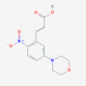 (E)-3-(5-Morpholin-4-yl-2-nitrophenyl)acrylic acidͼƬ