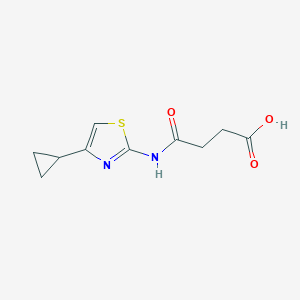 N-(4-Cyclopropyl-thiazol-2-yl)succinamic acidͼƬ