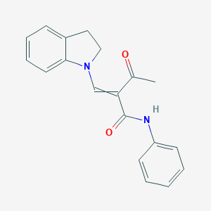 (E)-2-acetyl-3-(2,3-dihydro-1H-indol-1-yl)-N-phenyl-2-propenamideͼƬ