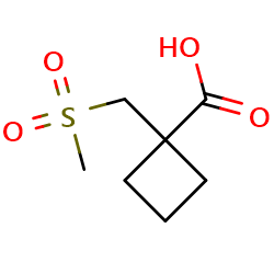 1-(methanesulfonylmethyl)cyclobutane-1-carboxylicacidͼƬ