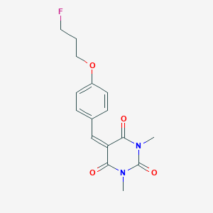 5-{[4-(3-Fluoropropoxy)phenyl]methylene}-1,3-dimethyl-2,4,6(1H,3H,5H)-pyrimidinetrioneͼƬ