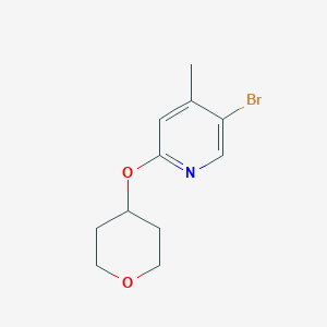 5-Bromo-4-methyl-2-(oxan-4-yloxy)pyridineͼƬ