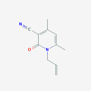 4,6-Dimethyl-2-oxo-1-(prop-2-en-1-yl)-1,2-dihydropyridine-3-carbonitrileͼƬ