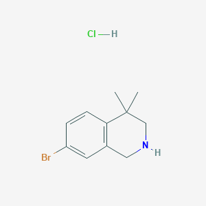 7-Bromo-4,4-dimethyl-1,2,3,4-tetrahydroisoquinoline HydrochlorideͼƬ