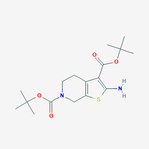 2-Amino-4,7-dihydro-5H-thieno[2,3-c]pyridine-3,6-dicarboxylic Acid Di-tert-butyl EsterͼƬ