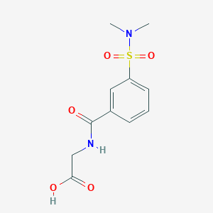 2-{[3-(Dimethylsulfamoyl)phenyl]formamido}acetic AcidͼƬ