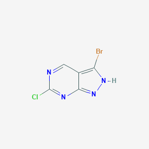 3-Bromo-6-chloro-1H-pyrazolo[3,4-d]pyrimidineͼƬ