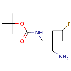 tert-butylN-{[1-(aminomethyl)-3-fluorocyclobutyl]methyl}carbamateͼƬ