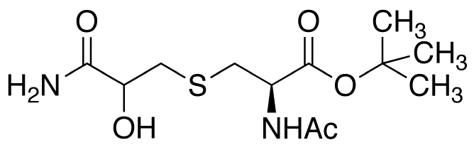 N-Acetyl-S-(3-amino-2-hydroxy-3-oxopropyl)-L-cysteine-1,1-dimethylethyl EsterͼƬ