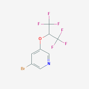 3-Bromo-5-(1,1,1,3,3,3-hexafluoropropan-2-yloxy)pyridineͼƬ