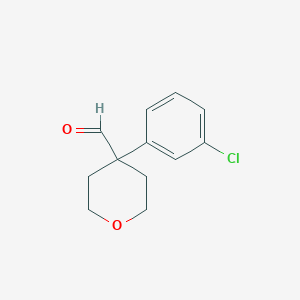 4-(3-Chlorophenyl)oxane-4-carbaldehydeͼƬ