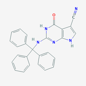 4,7-Dihydro-4-oxo-2-[(triphenylmethyl)amino]-3H-pyrrolo[2,3-d]pyrimidine-5-carbonitrileͼƬ