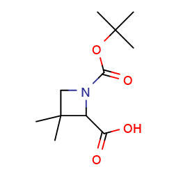 1-[(tert-butoxy)carbonyl]-3,3-dimethylazetidine-2-carboxylicacidͼƬ