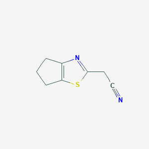 2-{4H,5H,6H-Cyclopenta[d][1,3]thiazol-2-yl}acetonitrileͼƬ