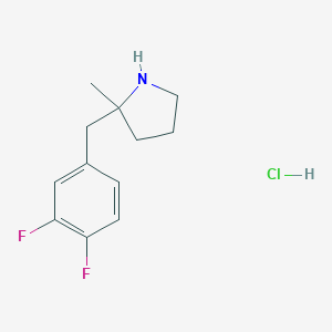 2-[(3,4-Difluorophenyl)methyl]-2-methylpyrrolidine HydrochlorideͼƬ