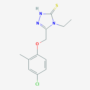 5-[(4-Chloro-2-methylphenoxy)methyl]-4-ethyl-4H-1,2,4-triazole-3-thiolͼƬ