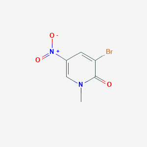 3-Bromo-1-methyl-5-nitropyridin-2(1H)-oneͼƬ