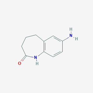 7-amino-2,3,4,5-tetrahydro-1H-1-benzazepin-2-oneͼƬ