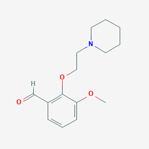 3-Methoxy-2-(2-piperidin-1-yl-ethoxy)-benzaldehydeͼƬ