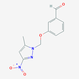 3-[(5-Methyl-3-nitro-1H-pyrazol-1-yl)methoxy]benzaldehydeͼƬ