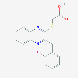 {[3-(2-Fluorobenzyl)quinoxalin-2-yl]thio}-acetic acidͼƬ