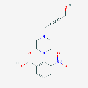 2-[4-(4-Hydroxybut-2-ynyl)piperazin-1-yl]-3-nitrobenzoic acidͼƬ