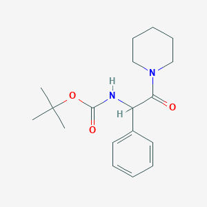 TERT-BUTYL N-[2-OXO-1-PHENYL-2-(PIPERIDIN-1-YL)ETHYL]CARBAMATEͼƬ