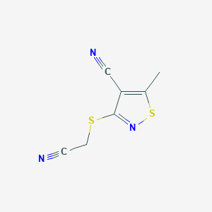 3-[(Cyanomethyl)sulfanyl]-5-methyl-4-isothiazolecarbonitrileͼƬ