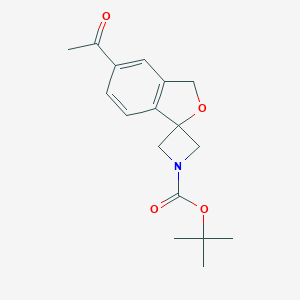 tert-butyl 5'-acetyl-3'H-spiro[azetidine-3,1'-[2]benzofuran]-1-carboxylateͼƬ