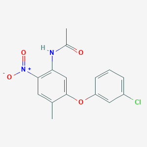 N-[5-(3-Chlorophenoxy)-4-methyl-2-nitrophenyl]acetamideͼƬ