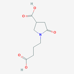 1-(3-Carboxypropyl)-5-oxopyrrolidine-3-carboxylic acidͼƬ