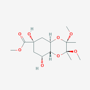 (2S,3S,4aR,6S,8R,8aR)-Octahydro-6,8-dihydroxy-2,3-dimethoxy-2,3-dimethyl-1,4-benzodioxin-6-carboxylic Acid Methyl EsterͼƬ