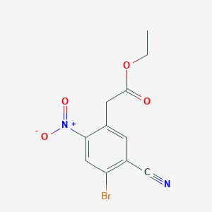 Ethyl 4-bromo-5-cyano-2-nitrophenylacetateͼƬ