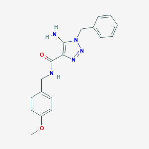 5-amino-1-benzyl-N-(4-methoxybenzyl)-1H-1,2,3-triazole-4-carboxamideͼƬ