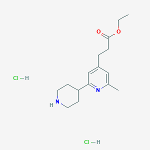 3-(6-Methyl-1',2',3',4',5',6'-hexahydro-[2,4']bipyridinyl-4-yl)-propionic acid ethyl ester dihydrochlorideͼƬ