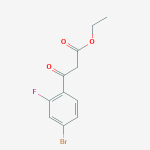 3-(4-Bromo-2-fluorophenyl)-3-oxopropionic acid ethyl esterͼƬ